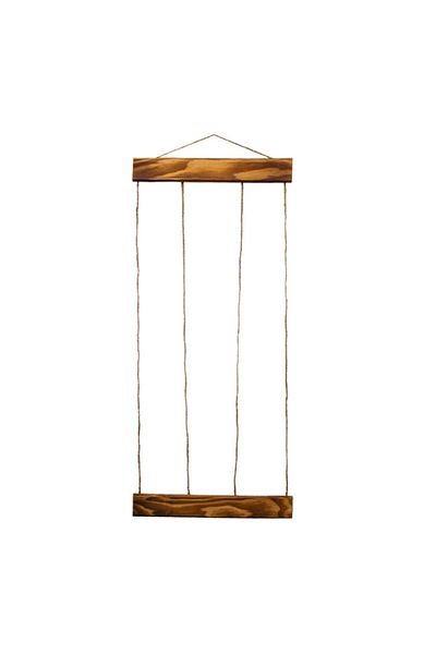 zeuscolor Wooden Mini Wall Frame with String and Latch - 25x57cm without photo