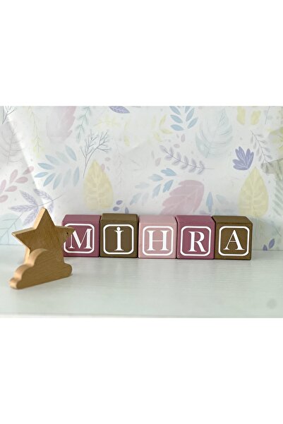 mogokids Renkli Bebek Isim Küpü Harfli Küp Tekli Adetli