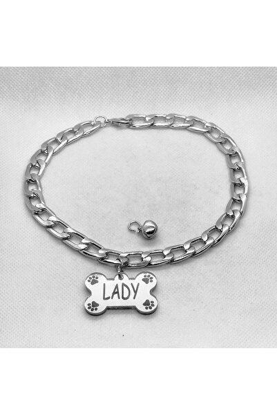 hebmeyy Isimlikli Zincir Kedi Tasması , Kolye Kedi Tasması, Künye Zincirli Ke...