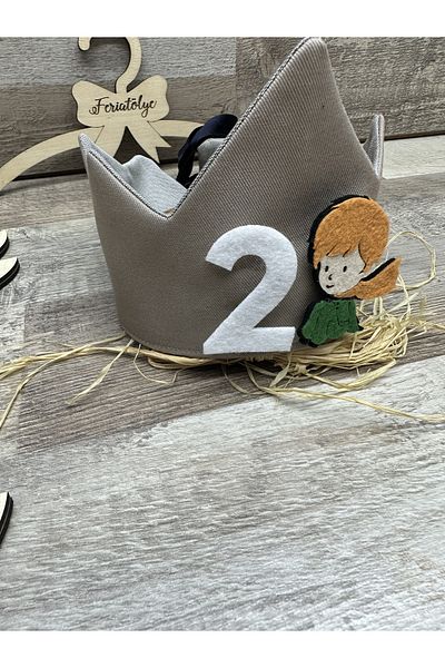 Feriatolye Little Prince Concept 1 year old 2 years 3 years old Birthday Crown