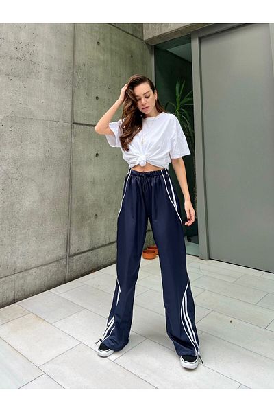 DENOKMODA Y2K PARACHUTE FABRIC TROUSERS / TRACKSUIT