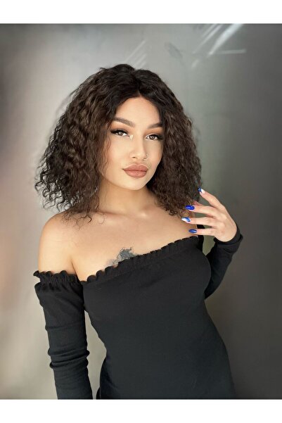Suzan Peruk Afro Yıka Çık Gerçek Saç Tül Peruk 106