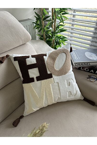 en gözde home غطاء طقم مطرز باللؤلؤ