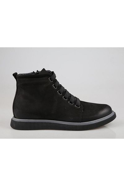 King West 24047 Μαύρες Suede Ανδρικές Μπότες