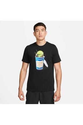Nike FJ1500 Court Tee Tennis Heritage Siyah Erkek Ti ort Fiyat Yorumlar Trendyol