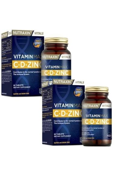 Nutraxin Vitamin Max C-d-zinc - 60 Tablets 2 Pack