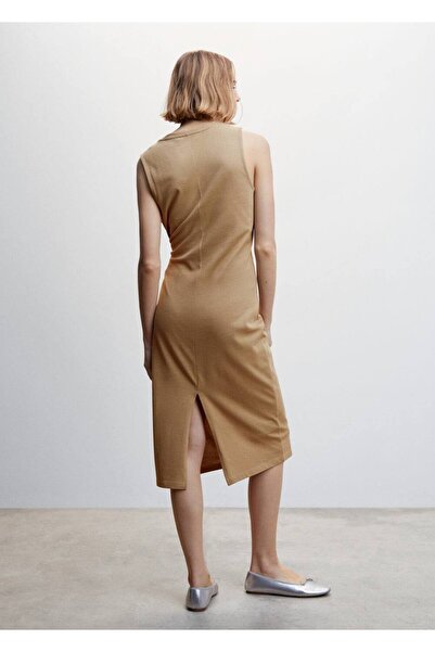 MANGO Woman Fiyonklu Cut-out Detaylı Elbise