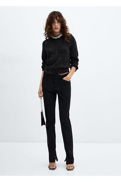 MANGO Woman Pullover aus Strick mit Pailletten