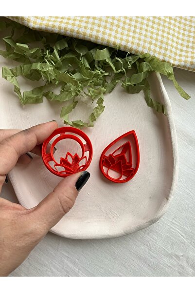 Volala قالب حلق من طين البوليمر المزدوج من لوتس - قاطع الطين