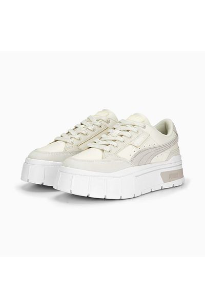Puma Mayze Stack Luxe Wns Pantofi sport alb pentru mers zilnic pentru alergare