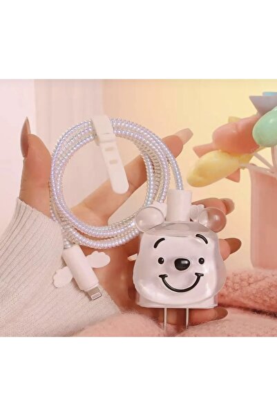 Twinix Şarj Aleti Kablosu Kablo Kordon Koruyucu Spiral Sarma Kılıf Koruma