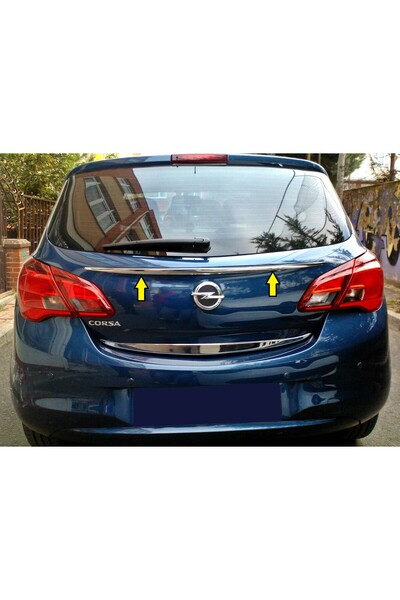 Titiz Krom Aksesuar Opel Corsa E 2015-2017 Krom Bagaj Üst Çıtası Aksesuarı P....