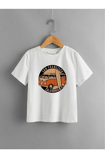 BENROMA 1 produs este un cadou pentru achiziții de 6 și peste Tricou pentru copii cu imprimeu San Francisco