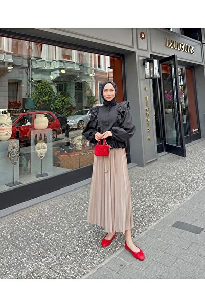 Bahar Altundemir İnce Piliseli Etek