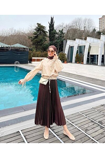 Bahar Altundemir İnce Piliseli Etek