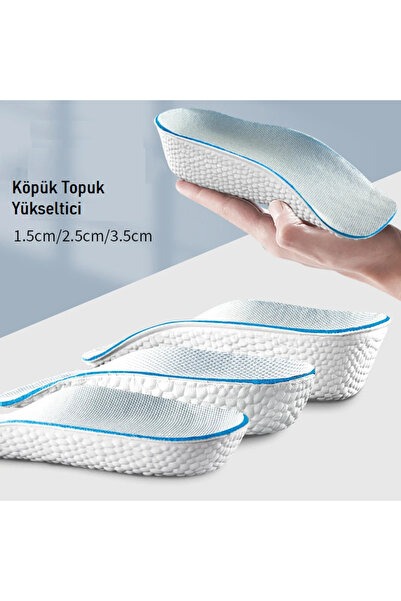 Genel Markalar Erkek Ark Destekli Köpük Topuk ve Boy Yükseltici - Düz taban -...