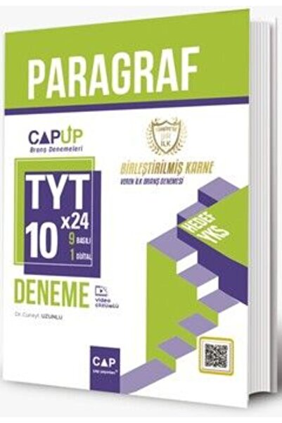 Çap Yayınları TYT Paragraf 10 x 24 Up Deneme Fenomen Seçimi Ayraç Hediyeli