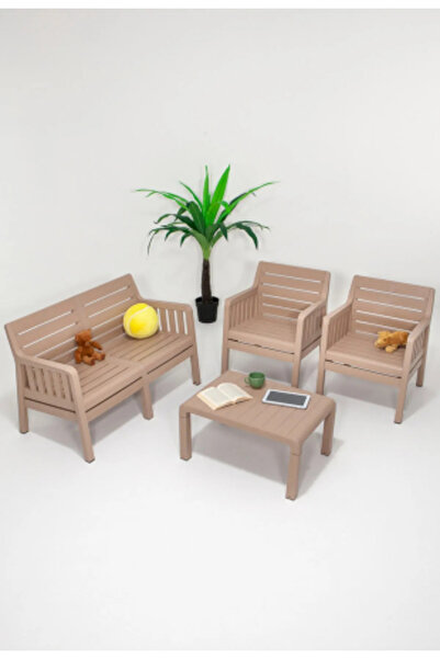 MOBETTO Lara Mindersiz 2 1 1 S Bahçe Balkon Takımı