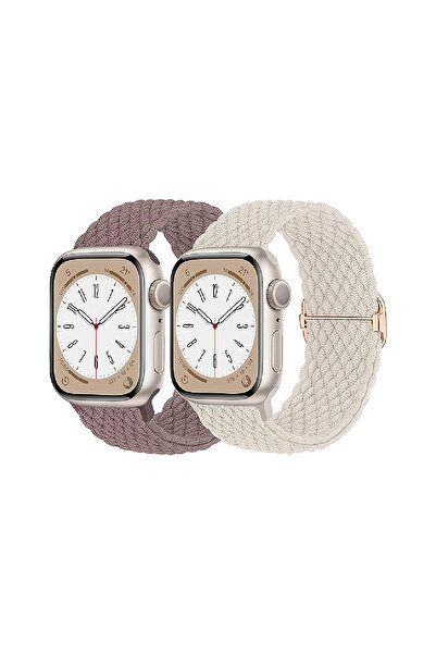 mimtec Apple Watch Compatible 42mm 44mm 45mm 49mm 2PCS SET 1/2/3/4/5/6/se/7/8/9 Ultra Band Loop Band