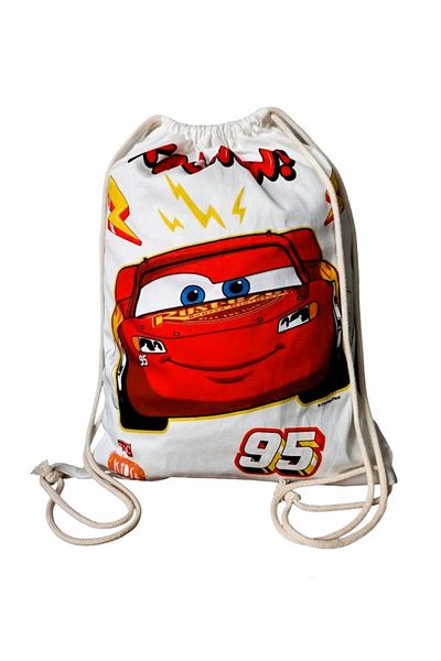 Taç Rucsac pentru copii din material cu șnur Disney Mcqueen