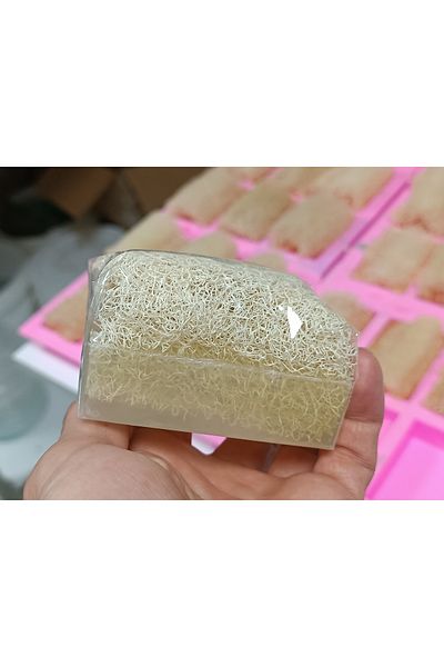 scapella صابون ألياف اليقطين بخلاصة الأرز. ألياف القدم والكعب