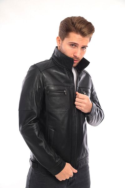 Derimont's Men's Leather Coat-EM02035