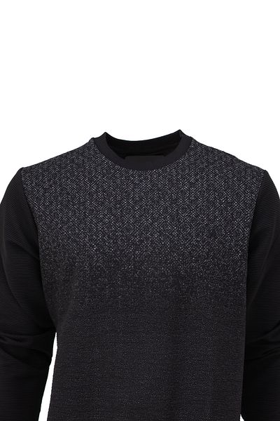 Oppland Hanorac de sezon pentru bărbați, din bumbac natural, elegant, cu gâtul turnat, cu panouri, croiala confortabilă, perfectă