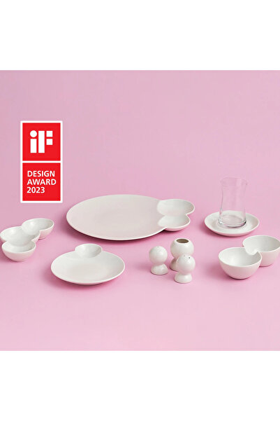 Karaca Streamline Blow Fine Bone 26 Parça 6 Kişilik Kahvaltı/Servis Takımı