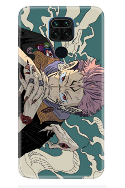 Newon حافظة هاتف مطبوعة متوافقة مع هاتف XIAOMI REDMI Note 9 SUKUNA JUJUTSU KA...