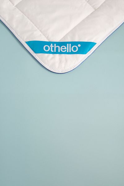 OTHELLO Amelia Double Blue Piping Cotton Quilt - 195x215 Cm