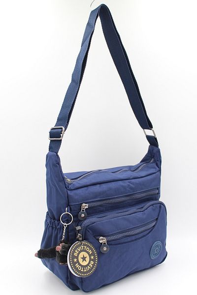 Bevitton Clinker Water Resistant Fabric Women's Shoulder Bag 4120 Navy Blue