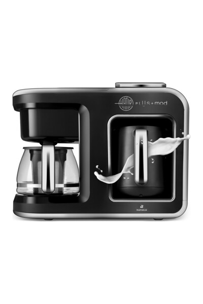 Karaca Hatır Plus Mod 5 In 1 Konuşan Kahve Makinesi Cool Gray - SÜT ISITMA- Ç...