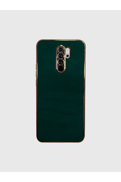 Tria Xiaomi Redmi Note 8 Pro Uyumlu Kılıf Parlak Kenarlı Altın Işlemeli Kamer...