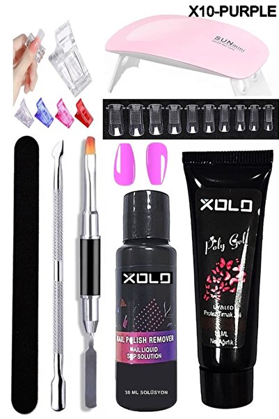xolo 37 Parça Evde Poli jel Yapma Seti Poligel Kalıcı Oje Tırnak Yapma Trend ...
