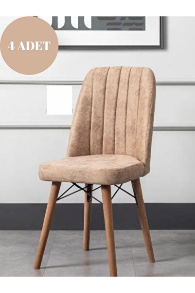 tubihome 4'lü Karegold Sandalye