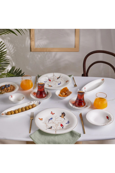 Karaca Fine Pearl Grace 26 Parça 6 Kişilik İnci Kahvaltı/Servis Takımı White