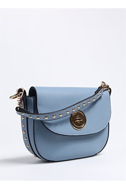 merry lane حقيبة يد كاردا موديل أرمادا منقوشة باللون الأزرق