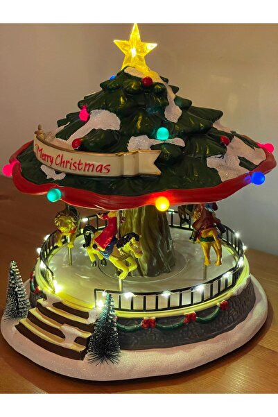 BENİMOLMALI مضيئة، متحركة، موسيقية، سانتا كلوز، السنة الجديدة، عيد الميلاد، د...