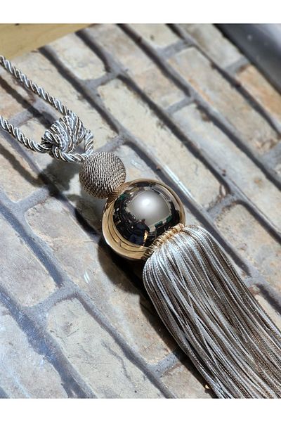 Akcan Mink Chickpea Color Gold Metalized Long Braçol