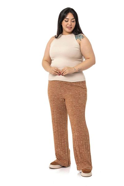 DISENTIS MODEST Plus Size Halter Neck Half Turtleneck Camisole Beige Body