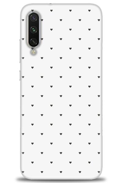 MRCİLETİSİM Xiaomi Mi A3 Kılıf HD Baskılı Kılıf - Minik Siyah Kalp + Tam Ekra...