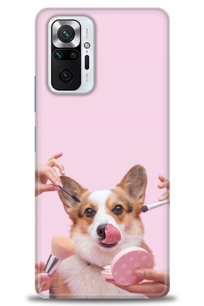 MRCİLETİSİM Xiaomi Redmi Note 10 Pro Case Hd Printed Case - Cute Dog + Full S...