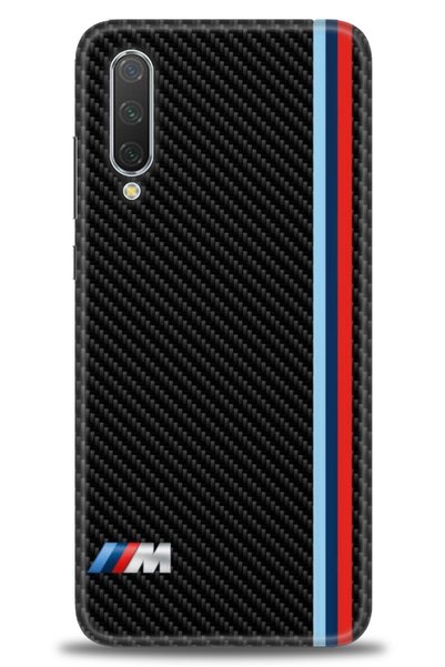 MRCİLETİSİM حافظة هاتف Xiaomi Mi 9 SE مطبوعة بدقة HD - BMW + واقي شاشة كامل