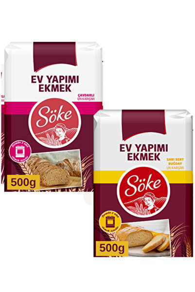 Söke Ev Yapımı Ekmek Çavdar Un Karışımı 500 g Sarı Sert Buğday Un Karışımı 500 g