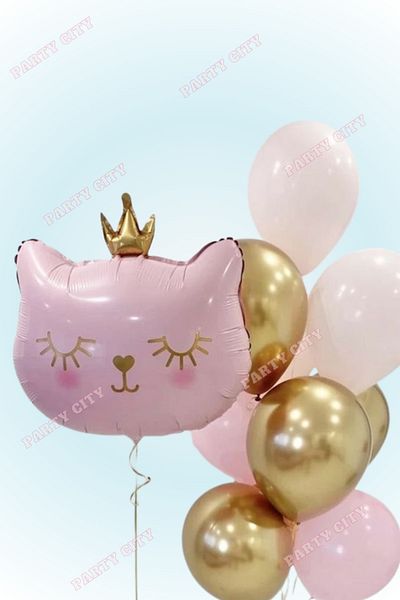 Party City Σετ μπαλονιών με θέμα το ροζ γάτα