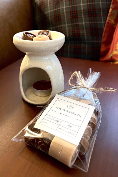 Metanoyaco Çikolata Kokulu Buhurdanlık Koku Tabletleri & Buhurdanlık Set %100...