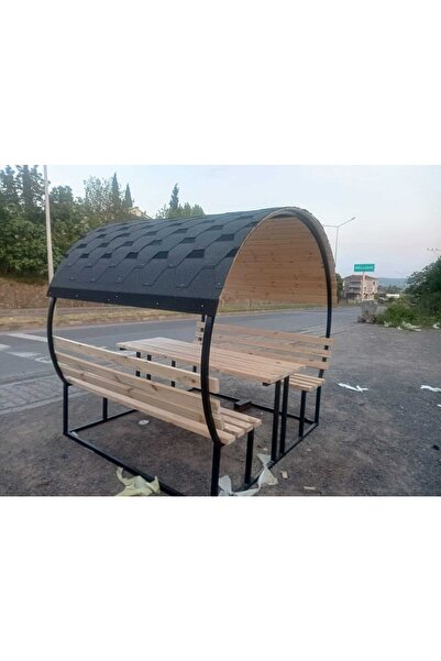 ÖZDEM Ahşap Çardak 8/10 Kişilik Yuvarlak