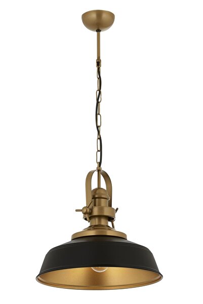 Avonni AV-4106-M32-BSY Siyah Boya Modern Avize E27 Metal H: 75 cm, Ø: 35 cm