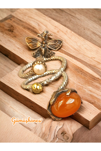 Gümüşhanesi 925 ayar akik yüzük