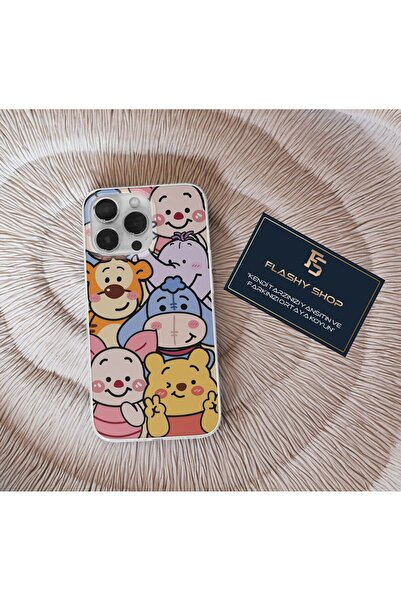 Flashy Shop Samsung Galaxy S23 FE Uyumlu Winnie The Pooh Tüm Karakterler Tasa...